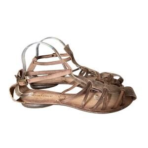 Sundance Catalog NWTS Brown Leather Fisherman Strappy Flat Sandals size 40 10